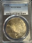 1934 P Peace Silver Dollar PCGS MS-64
