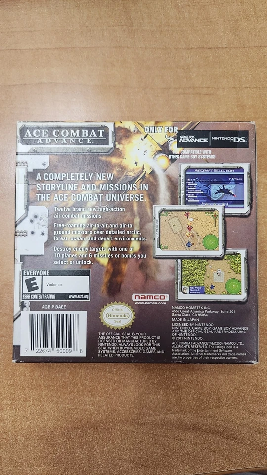 Ace Combat Advance (Nintendo Game Boy Advance GBA, 2005) Authentic Tested - Image 2 of 3