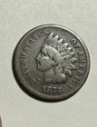 1875 Indian Head Cent / Penny 1c Vg Very Good