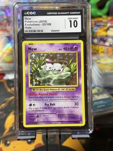 Mew graded CGC 10 for sale on eBay