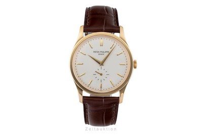 Patek Philippe Calatrava 18K (0,750) Gold Handaufzug Herrenuhr Ref. 5196 B&P [26