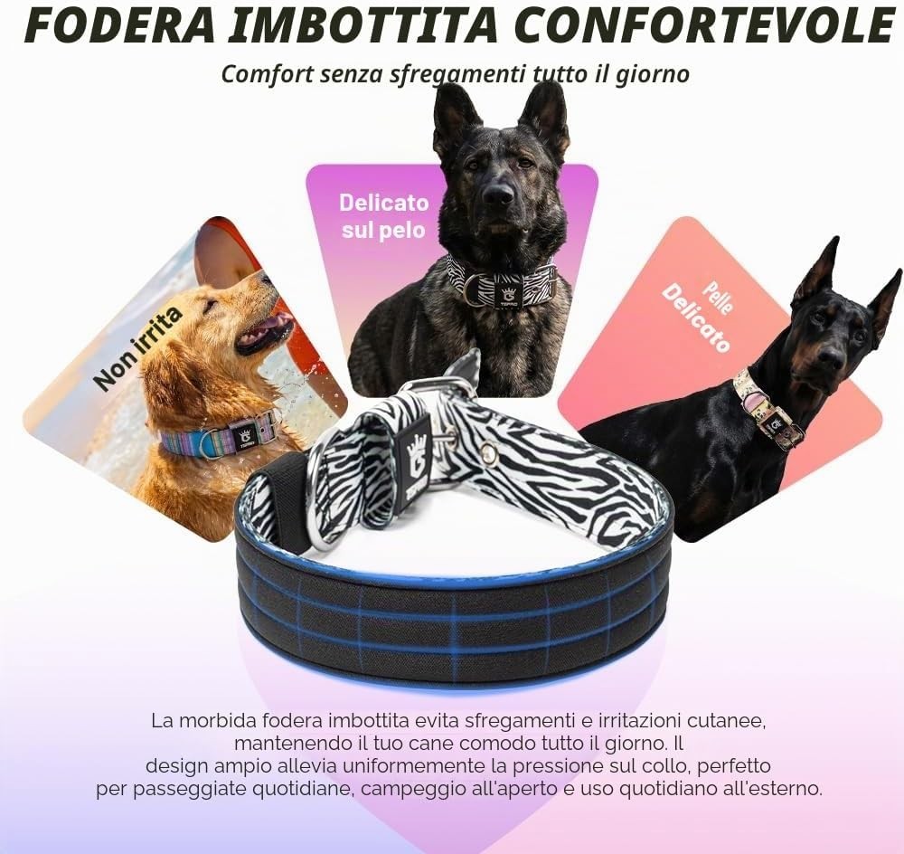 collare cane, collare tattico, collare regolabile, accessori per cani, collar... foto 6