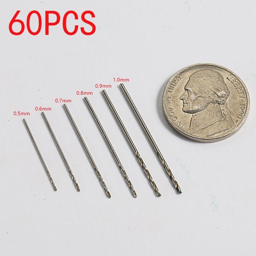 Micro Mini Portable Twist Hand Drill + 60pcs Drill Bits Set Tool Bit 0. ...