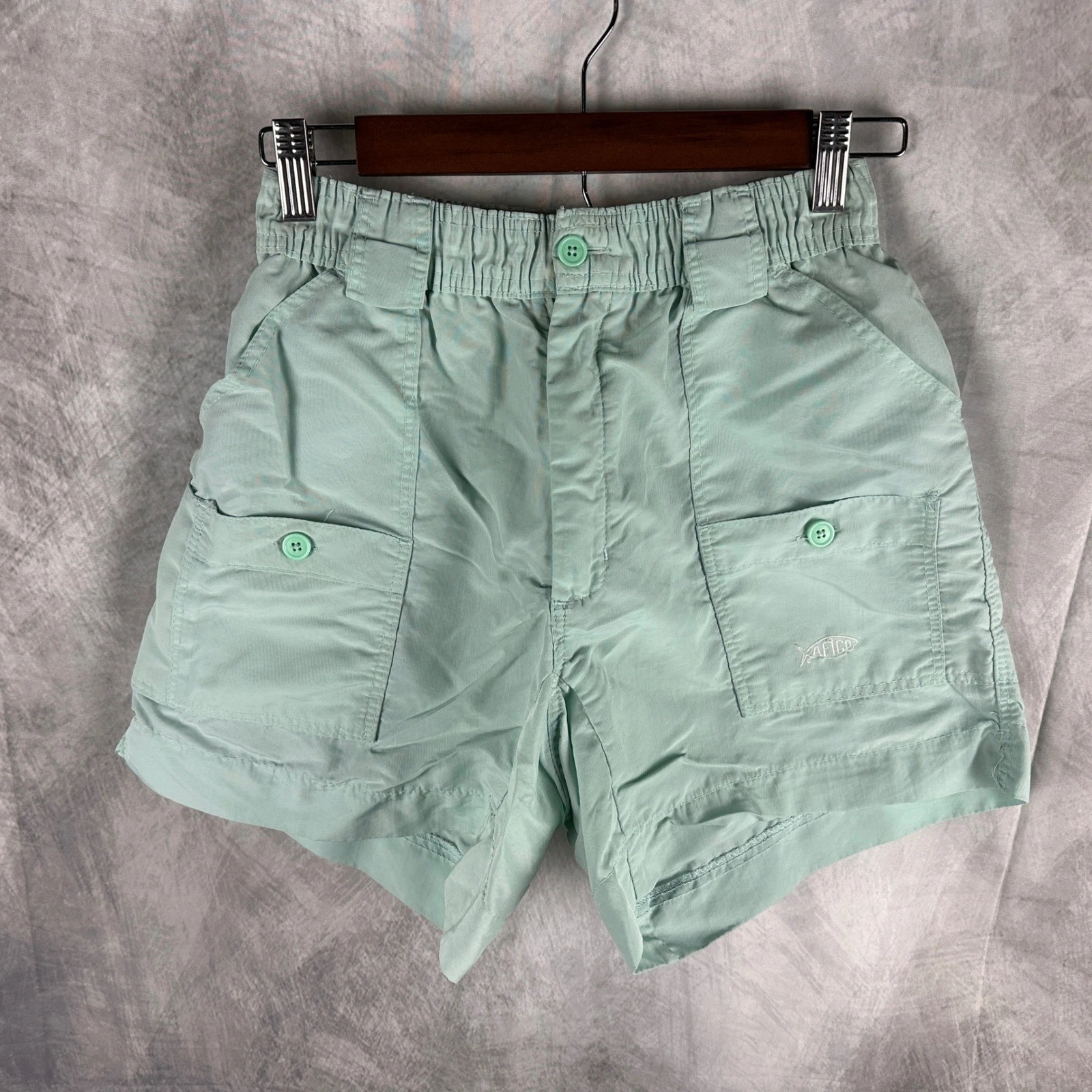 AFTCO M01 Original Fishing Shorts Mens 30 Mint Green Nylon 7-Pocket Cargo 5in
Opens in a new window