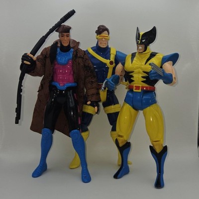 10  Wolverine Cyclops Gambit - Toy Biz X Men Lot Good Condition All complete