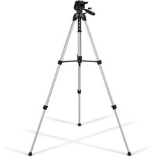 62 Inch Camera Tripod with Pan Tilt Head Quick Release Plate and Non-Slip Rubber