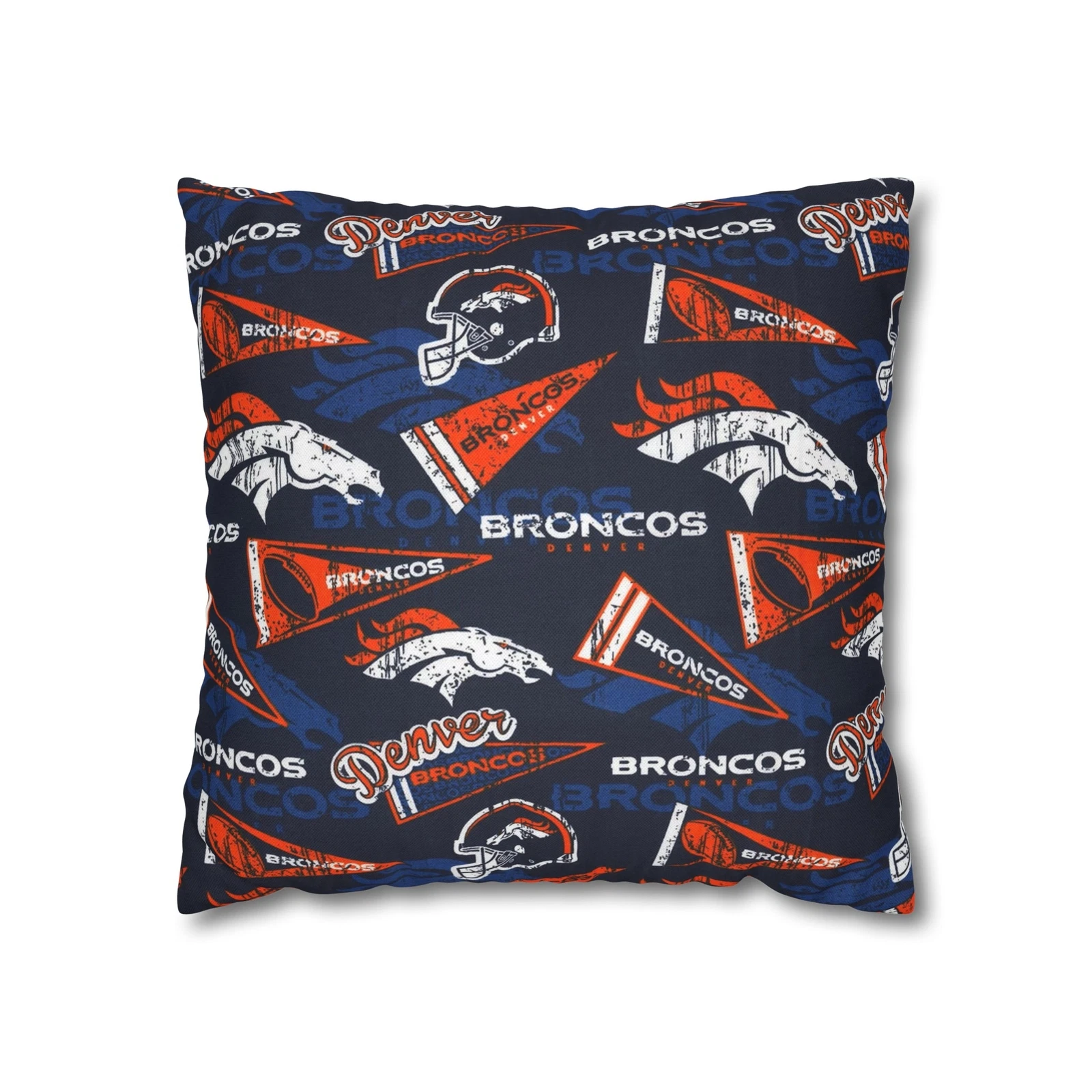 Denver Broncos Spun Square Pillowcase