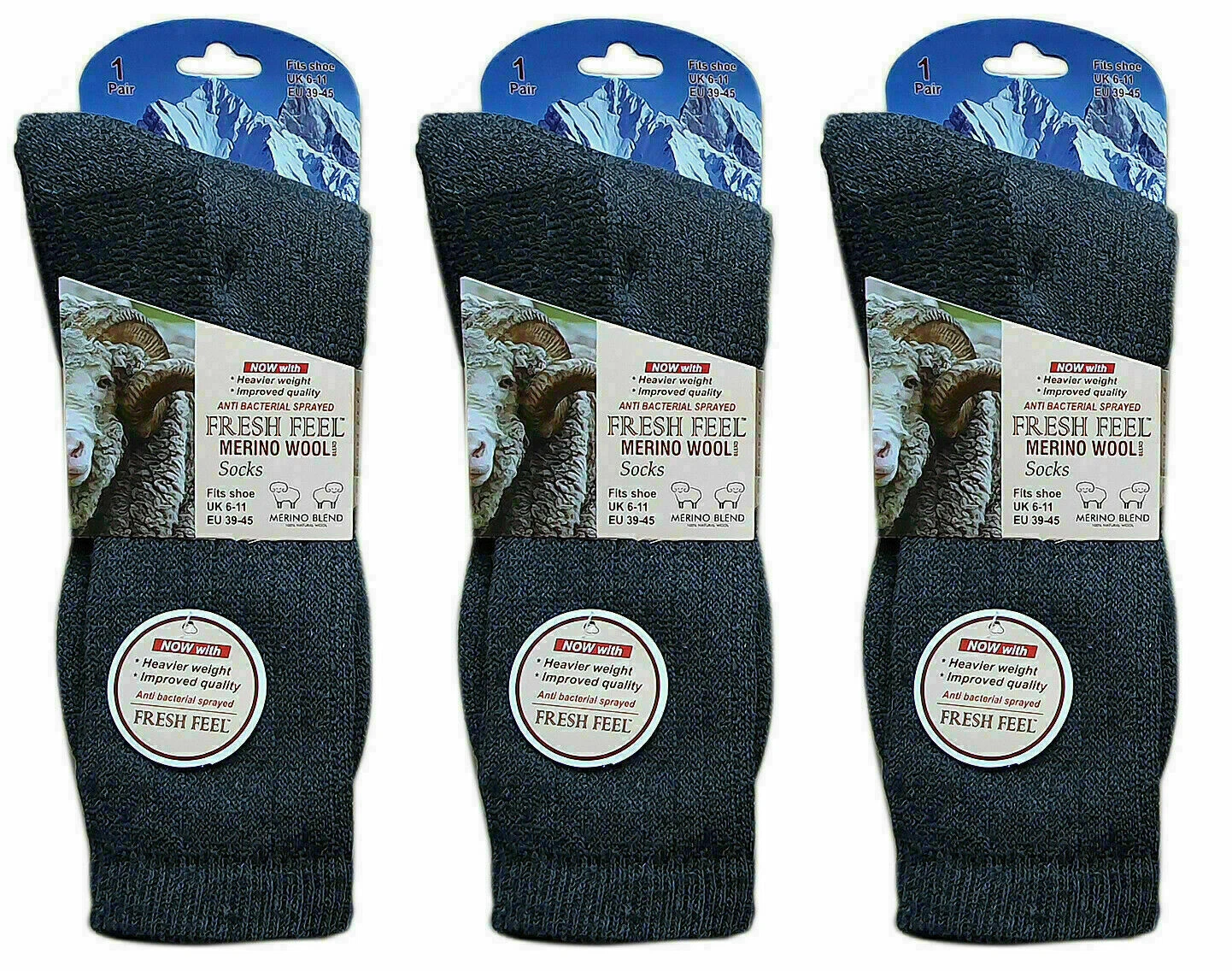 MEN SOCKS THERMAL MERINO WOOL WARM SKI WEAR WORK HIKE Lot