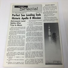 Vintage NASA SPecial Apollo 8 Report Dec 1969