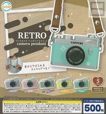 Retro Camera Pendant Mascot Capsule Toy 5 Types Full Comp Set Gacha New Japan