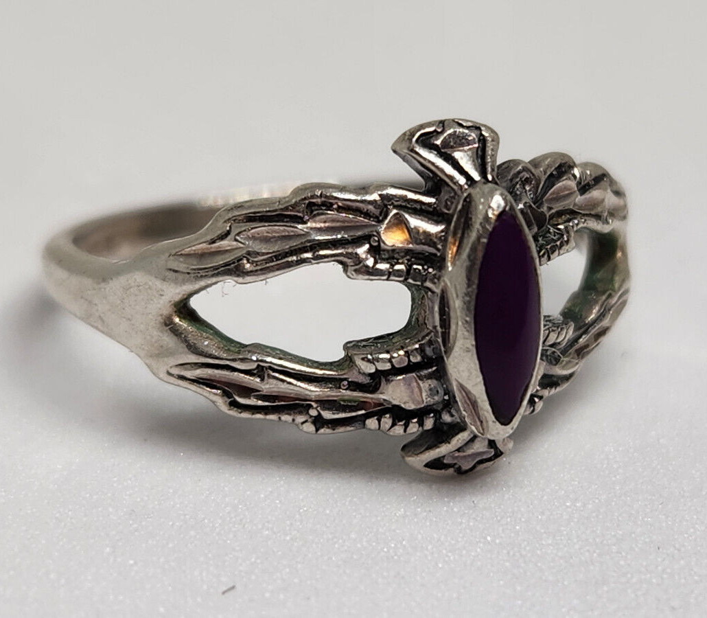 Silver Cloud Sterling Silver Sugilite Ring – Size… - image 14