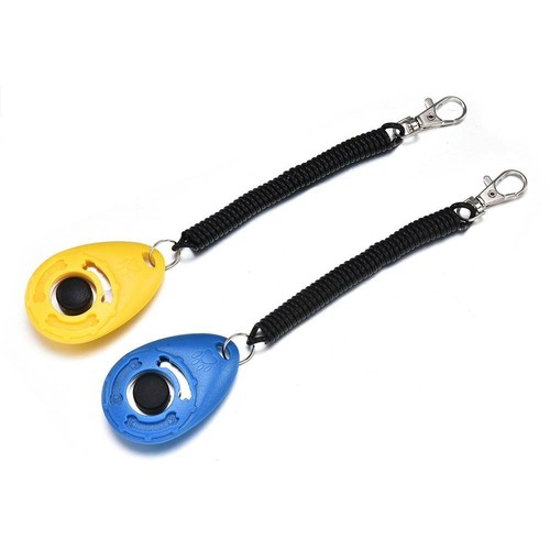 Haustier Hund Training Clicker Katze Welpe Knopf Klick Trainer Gehorsamshilfe Handgelenk ABS - Bild 6 von 28