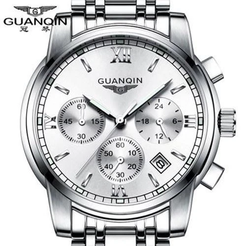 GUANQIN Fashionable Branded Business Watch - Men's / Gents - Stainless Steel - Picture 15 of 17