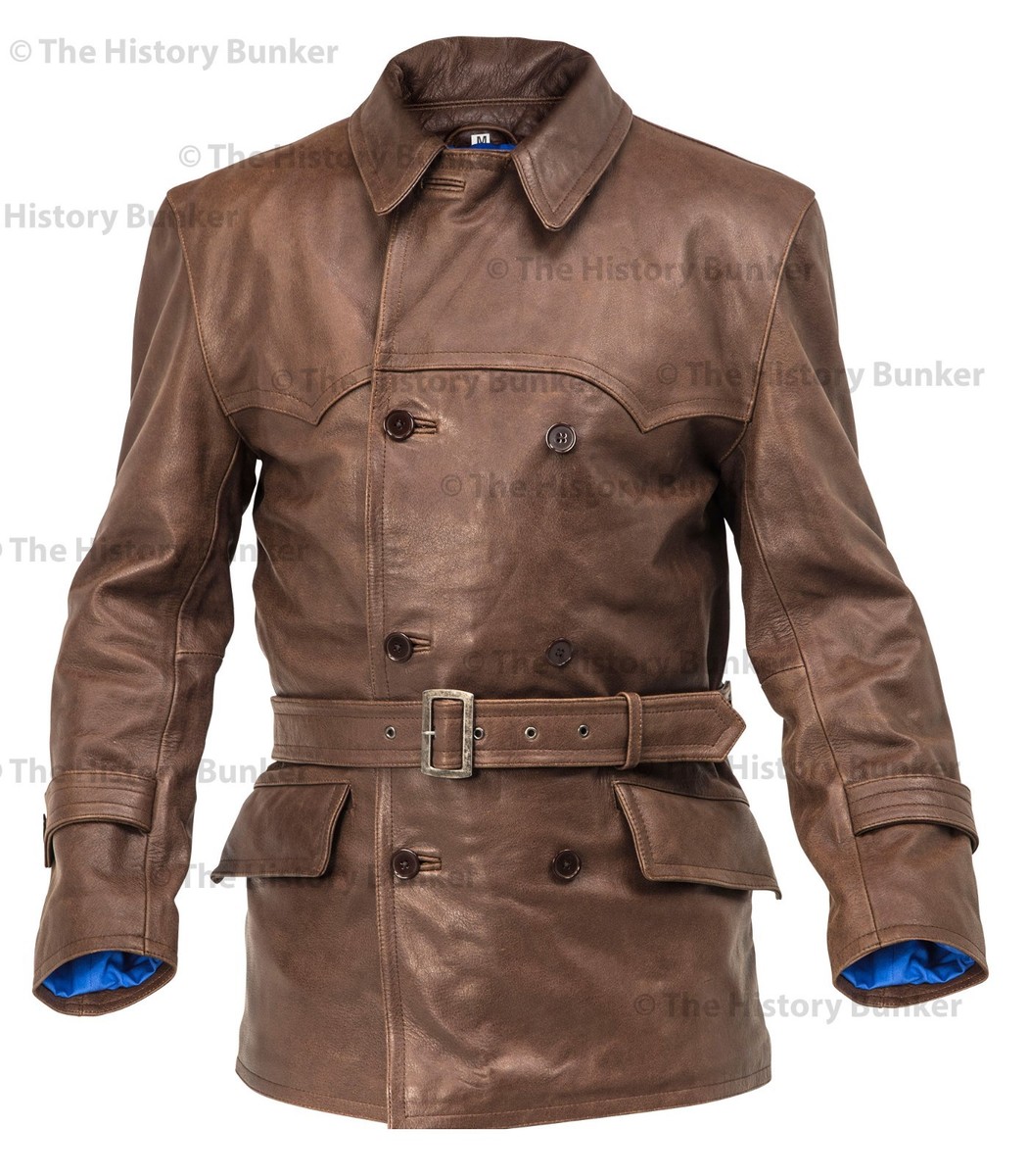 〇FRANK LEDER・GERMAN LEATHER COAT WW1 German fighter pilots leather coat BROWN - made to order | eBay