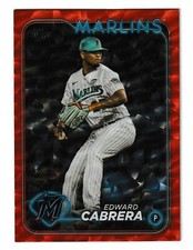 2024 Topps Orange Foil #465 Edward Cabrera Miami Marlins 086/299