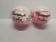 2 Onyx Bathhouse Champagne Wishes Bath Bomb With Prize - Honey and Pear Scent