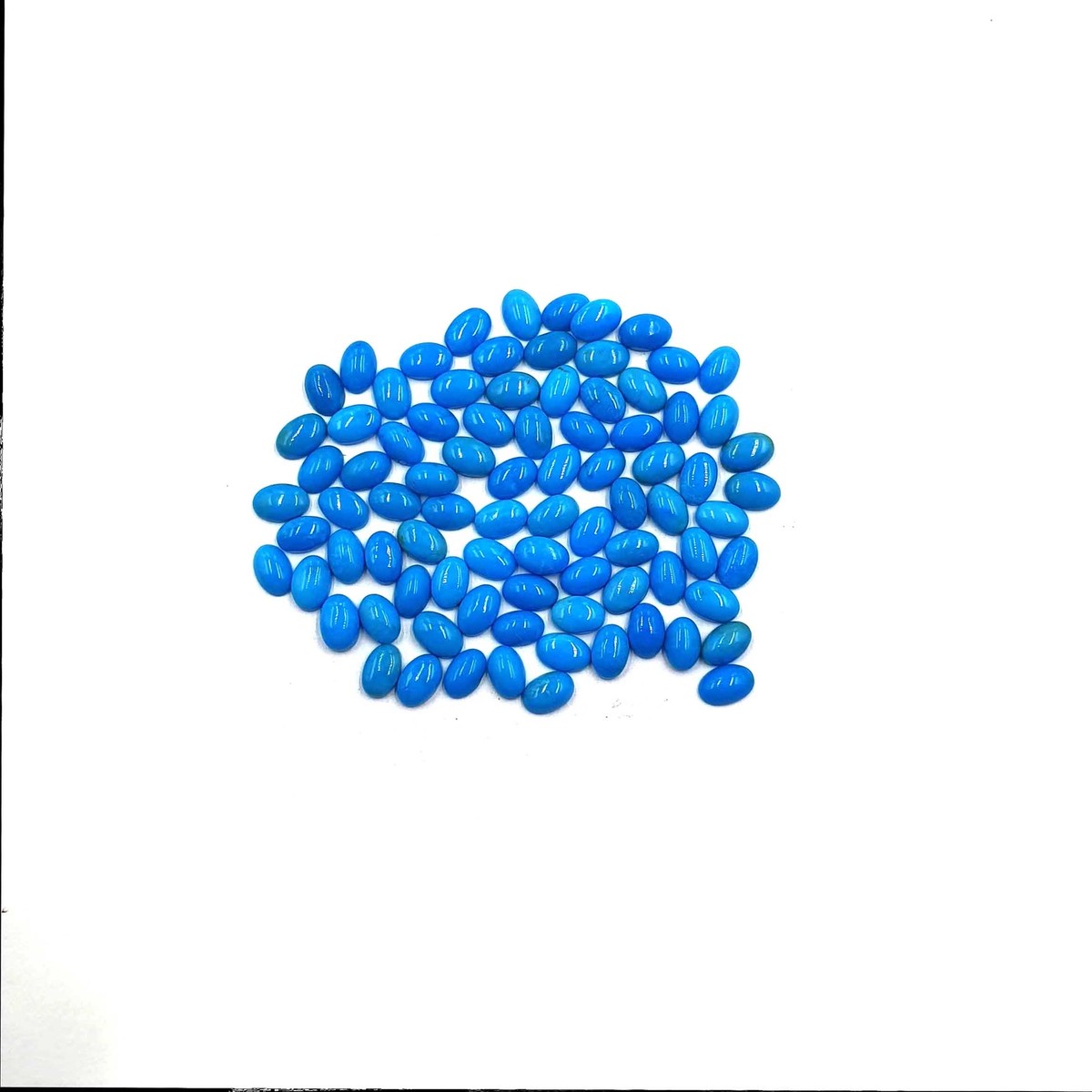Sleeping Beauty Natural Turquoise Oval Loose Cabochon 4*6 MM 11 CT 