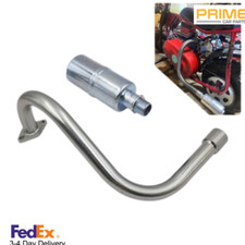 Exhaust Pipe w/Muffler Fits Honda GX200 GX160 Predator 212cc DuroMax 7 Hp