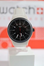 New Limited Edition Swiss Swatch  SISTEM51 CREAM SUTM400 Automatic 42MM Leather