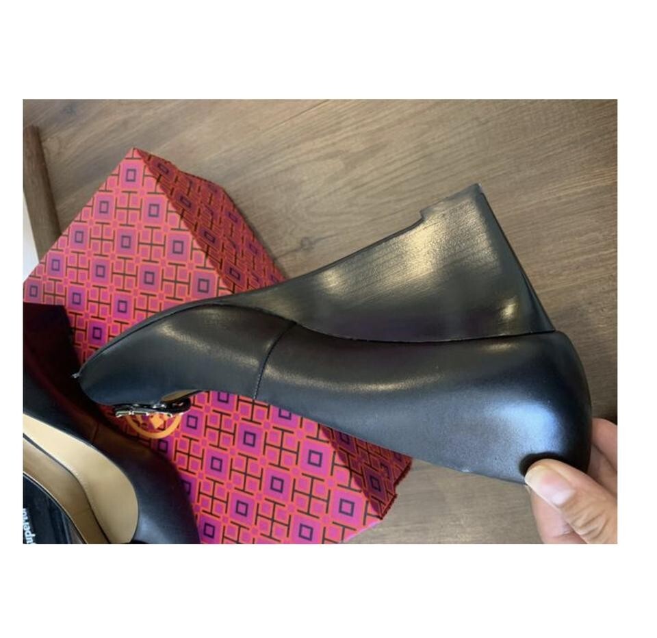 New in box Tory Burch Claire 65mm Calf Leather Open Toe