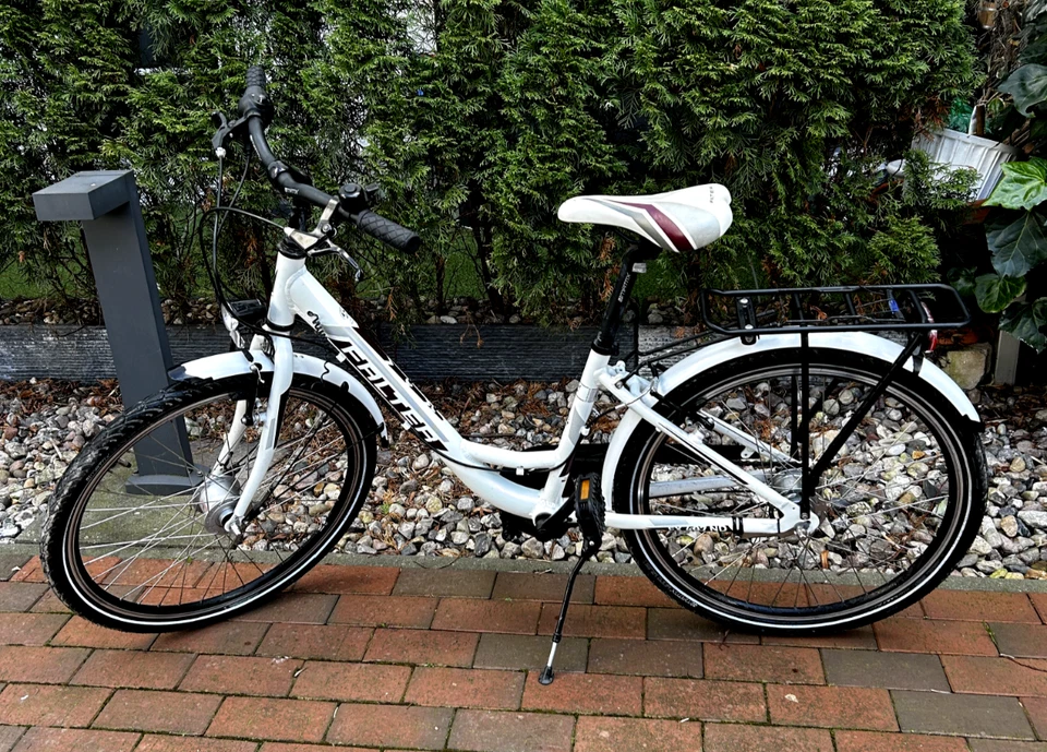 Kinderfahrrad 20 Zoll, Falter FX 407 ND, Shimano 7-Gang Nexus, weiß, UVP 599,99