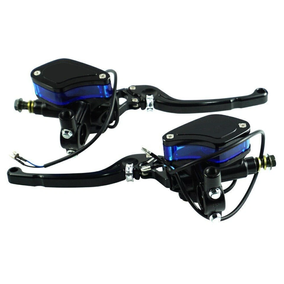 US CNC Motorcycle Master Cylinder Reservoir Hydraulic Clutch Brake Levers 7/8" - Image 3 of 4