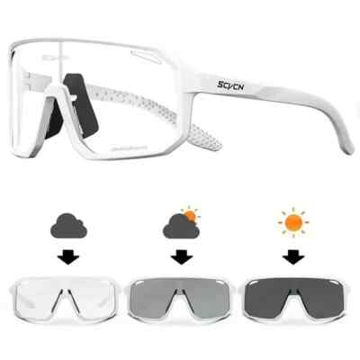 Fahrradbrille Photochrome Sonnenbrille Herren Damen Mountainbike Rennrad Brille Neu