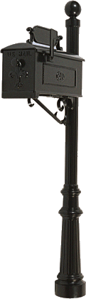Decorative MB-6 All Cast Aluminum Mailbox by Alumina Products, Inc. - Picture 1 of 1