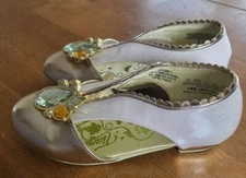 GIRL SIZE 11-12 TIANA COSTUME SHOES  - PRINCESS AND THE FROG NWT DISNEY STORE