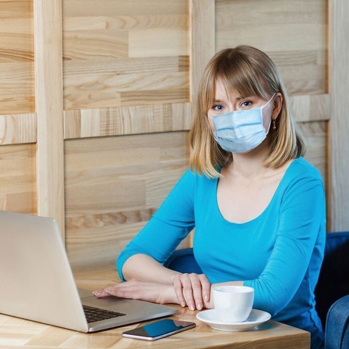 Medic Therapeutics Multipack atmungsaktive Gesichtsmasken für den persönlichen Gebrauch hellblau - Bild 3 von 5