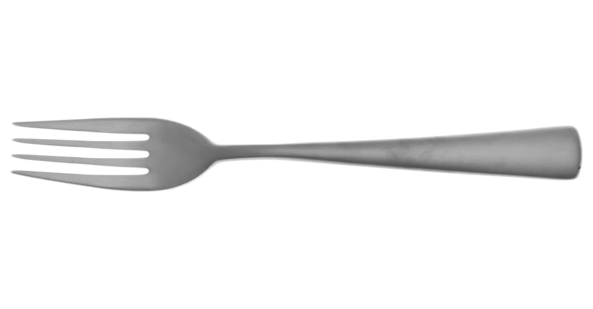 Christofle Elementaire Matte Serving Fork 2410007 | eBay