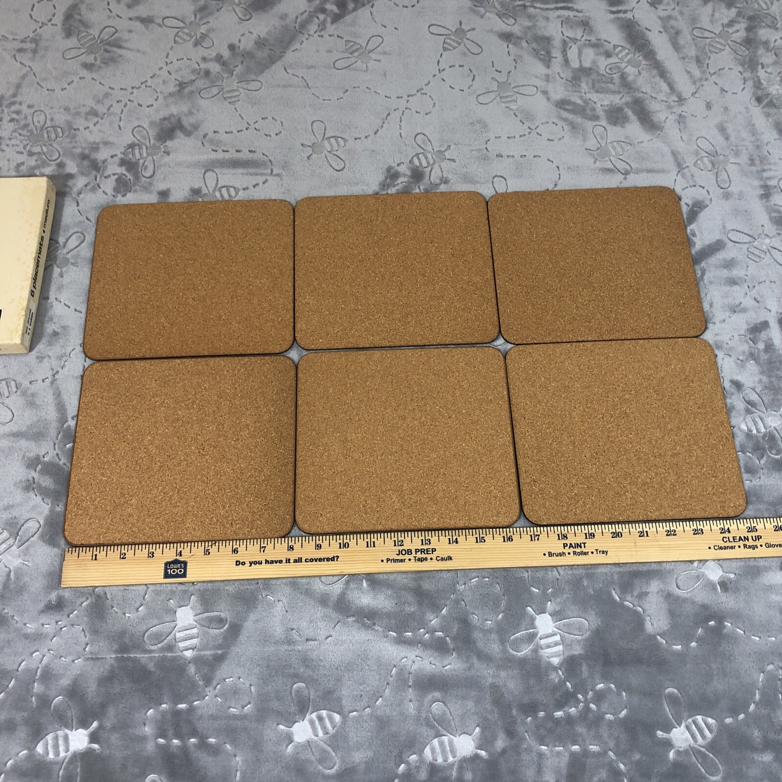 Vintage JASON Placemats FLORAL Flowers of New Zealand cork back set 6