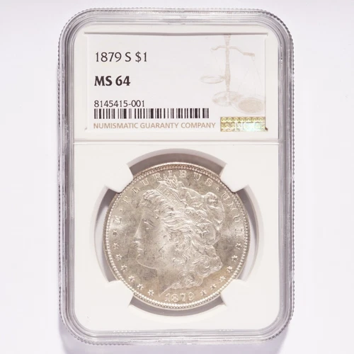 1879-S Morgan Silver Dollar NGC MS64