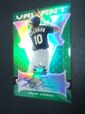 Jeremy Eierman 2018 LEAF VALIANT BASEBALL GREEN AUTO 61/99 Card #BAJE1