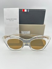 Thom Browne Sunglasses TBS508-C-CLR-AF 52 Clear Brown Gold Flash 52mm TB 508