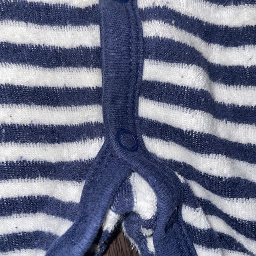 carters one piece stripped pj size 9 months “Little Monster” - Picture 3 of 4
