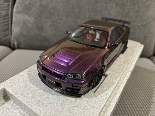 1/18 MotorHelix Nissan Skyline R34 GT-R Nismo Midnight Purple Diecast Limited - Picture 13 of 24