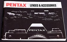 Original Pentax Lenses  Accessories Manual 1985 Edition - Excellent