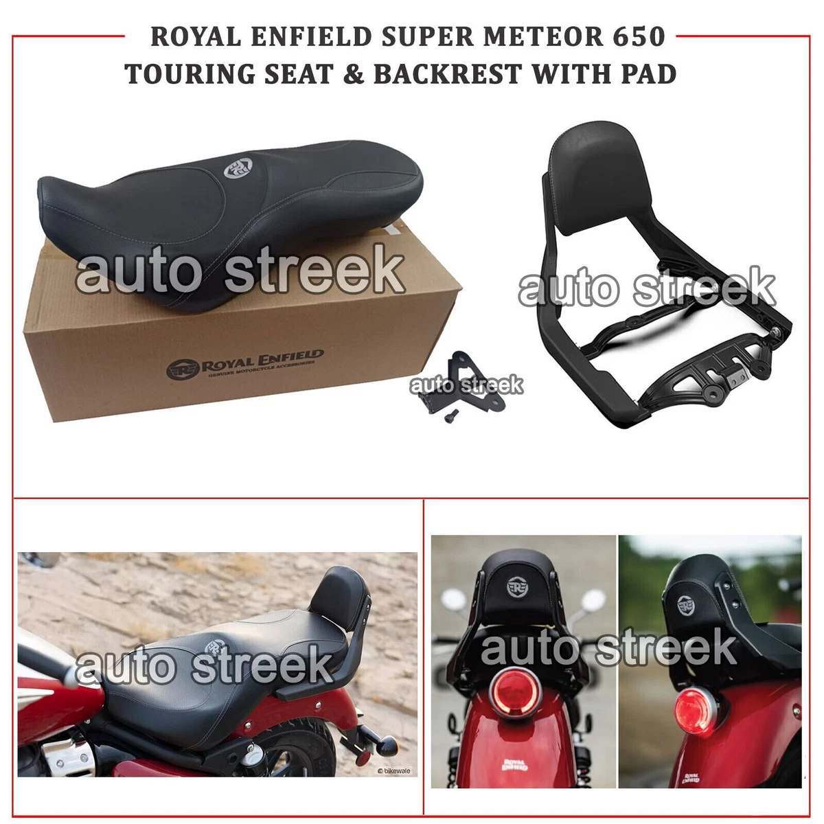 Royal Enfield Super Meteor 650 DELUXE TOURING SITZ & RÜCKENLEHNE 