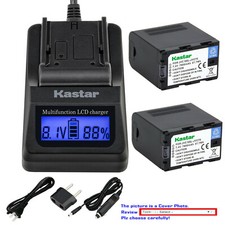 Kastar Battery LCD Fast Charger for JVC SSL-JVC70 JVC GY-HM200U Video Camera