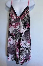 Donatella Studio Size L Womens Lace Sleeveless Sleepwear Gown Lingerie Top Sexy