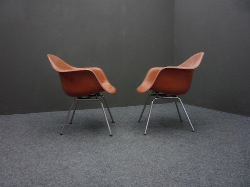 Seltene Fieberglas Dax Chairs von Charles Eames für Herman Miller 60er Design - Picture 3 of 13