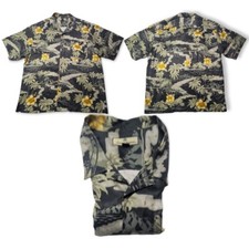 Tommy Bahama Silk Hawaiian Shirt Men's XL Short Sleeve Button Up Multicolor EUC
