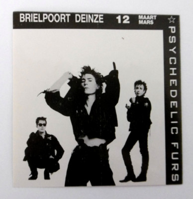 Werbe-Aufkleber Psychedelic Furs Band GB New Wave Rock Brielport Denze B 80er