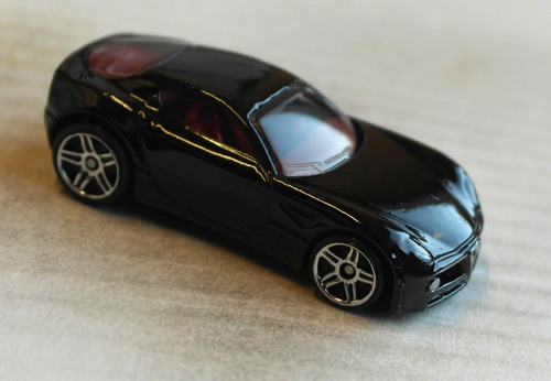 Hot Wheels Alfa Romeo 8C Competizione schwarz Sportwagen PKW Auto Mattel HW nero - Bild 4 von 4