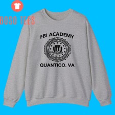 FBI Academy Quantico VA Black Size S to 3XL