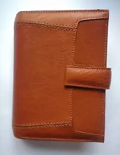 Piquadro Leather Agenda Planner Organizer Cover Light Sand color Medium Italy