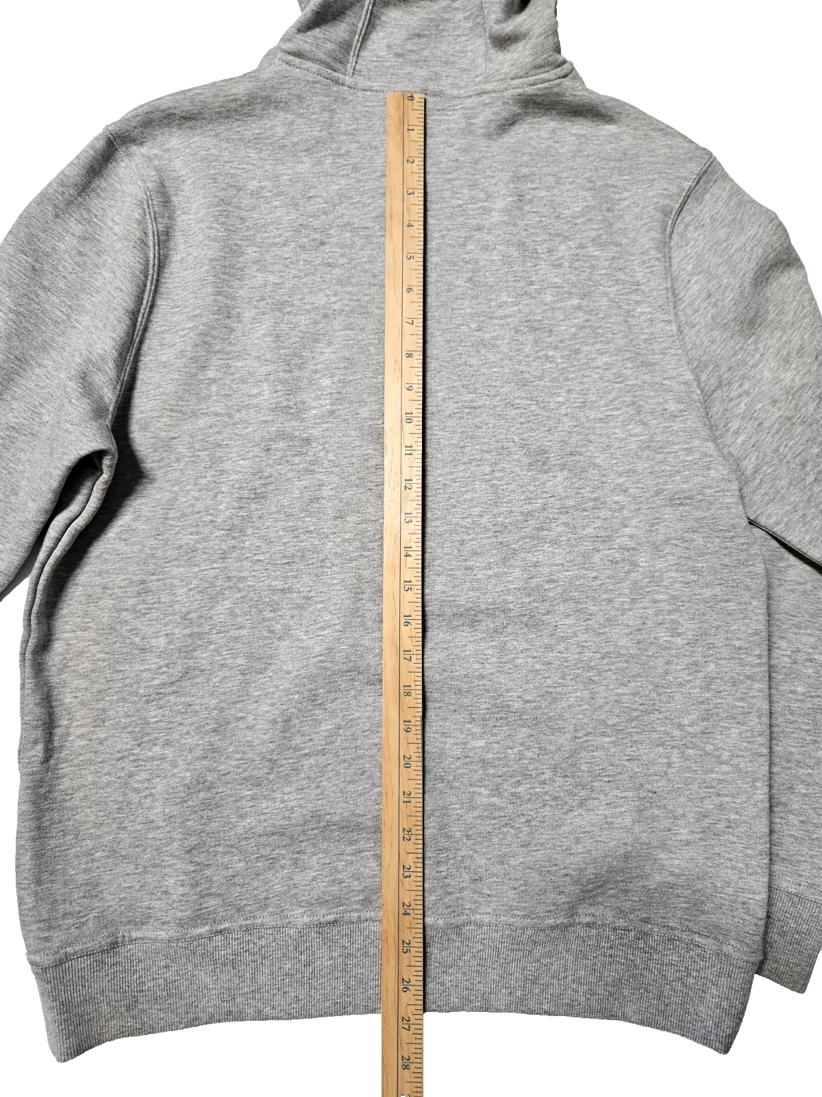 Felpa con cappuccio uomo Michael Kors in pile con logo taglia L aderente grigia nuova