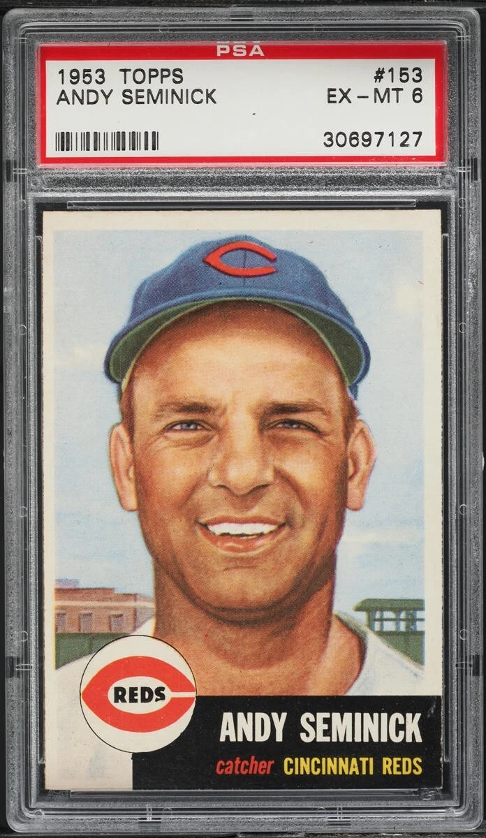 Deal for 1953 Topps #153 Andy Seminick PSA 6 Reds