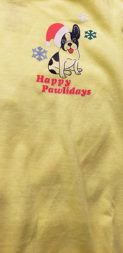 SO "Happy Pawlidays" Cozy Tee And Jogger Pajama Set Girls' Size XS(6-6X)- New - Picture 2 of 7